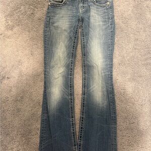 Miss Me Women's Jeans, Size 27, Signature Rise, Boot Cut, Rhinestone Embellished